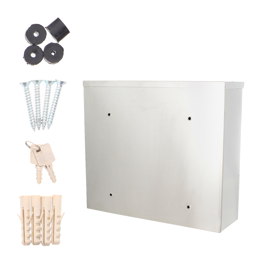 rottner-18707-hochhaus-ii-inox-bungalow-t00158_zubehoer Rottner Edelstahl Briefkasten Hochhaus II