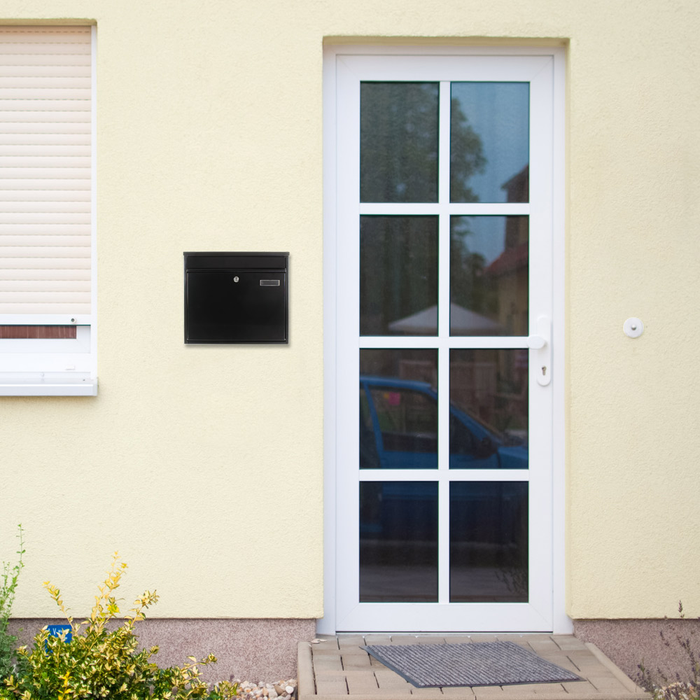 rottner-18708-hochhaus-ii-anthrazit-t02804_anwenderbild2 Rottner Briefkasten Hochhaus II schwarzgrau