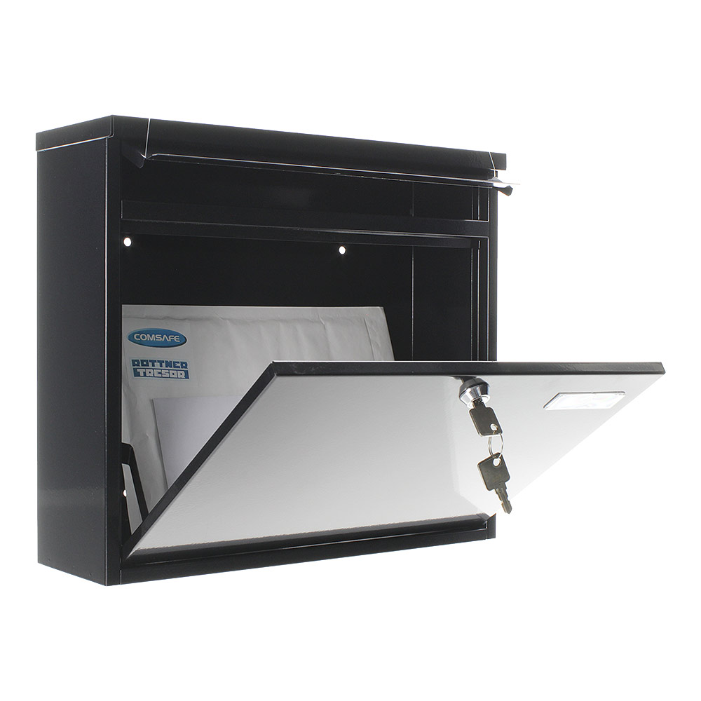 rottner-18708-hochhaus-ii-anthrazit-t02804_offen1 Rottner Briefkasten Hochhaus II schwarzgrau