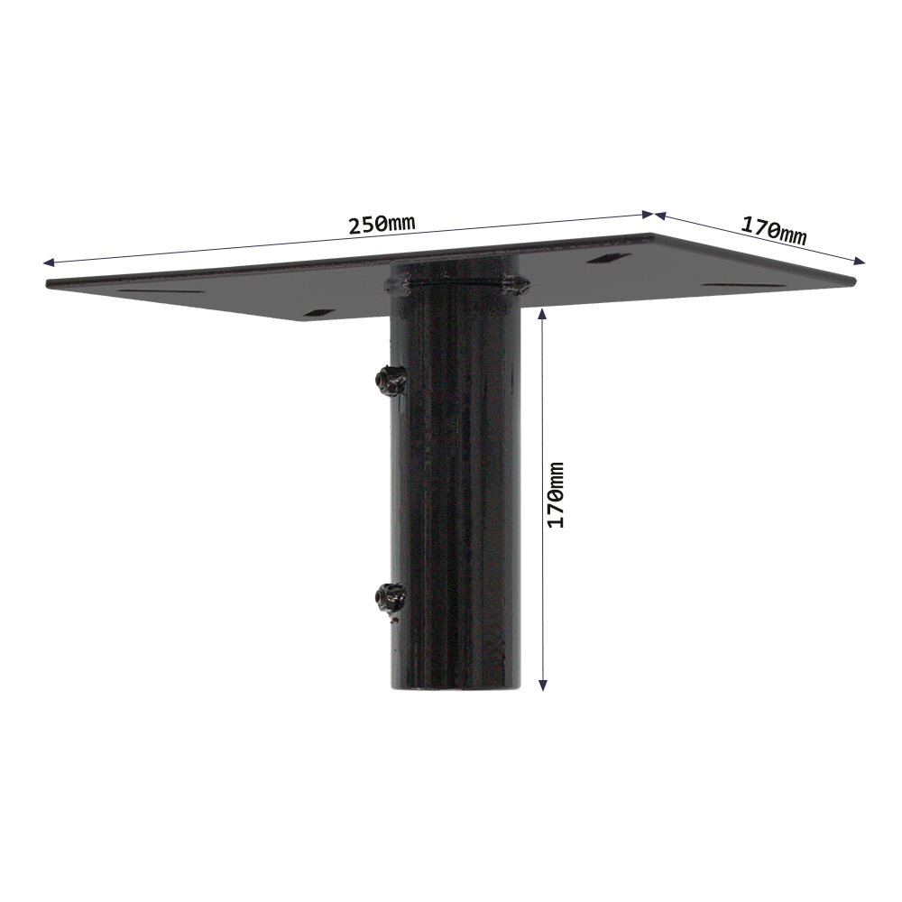 rottner-adapter-briefkasten-paketfach-t05340_abmessungen1 Rottner Swiss Mailbox Adapter Schwarz