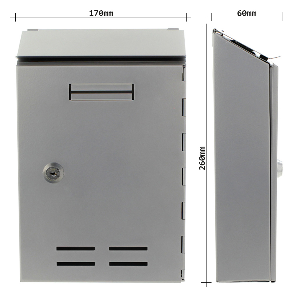 rottner-briefkasten-10503-standard-i-silber-t03662_abmessungen Rottner Briefkasten Standard I silber