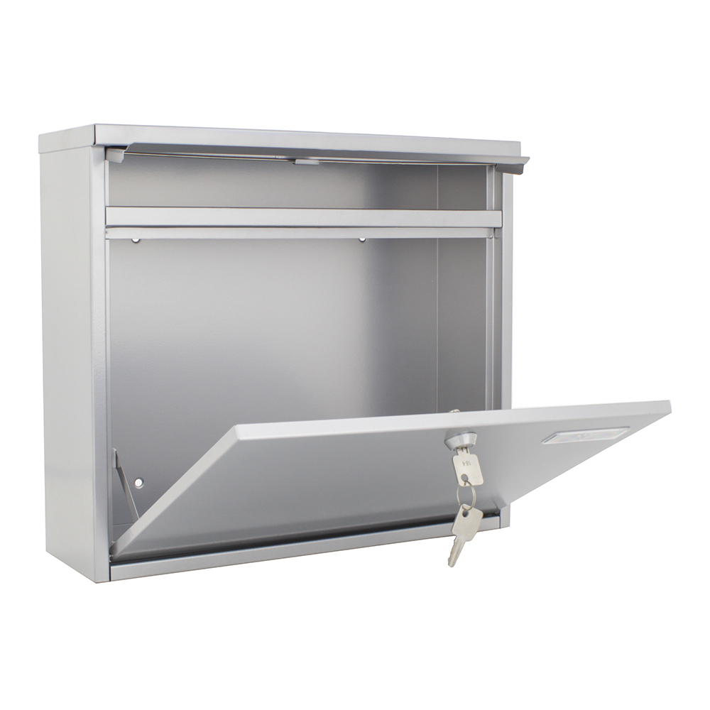 rottner-briefkasten-18703-hochhaus-ii-silber-t02893_offen Rottner Briefkasten Hochhaus II silber