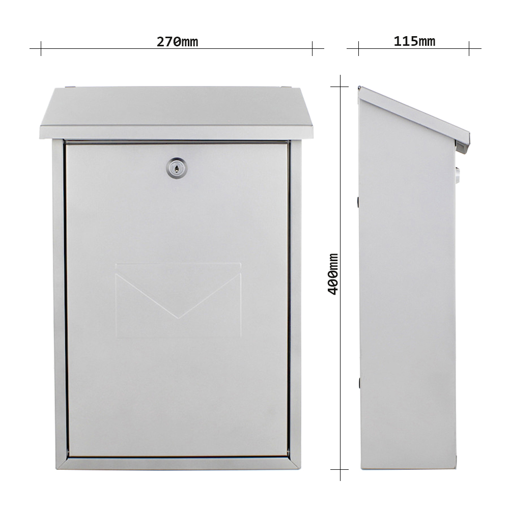 rottner-briefkasten-61103-parma-silber-t03401_abmessungen Rottner Briefkasten Parma silber