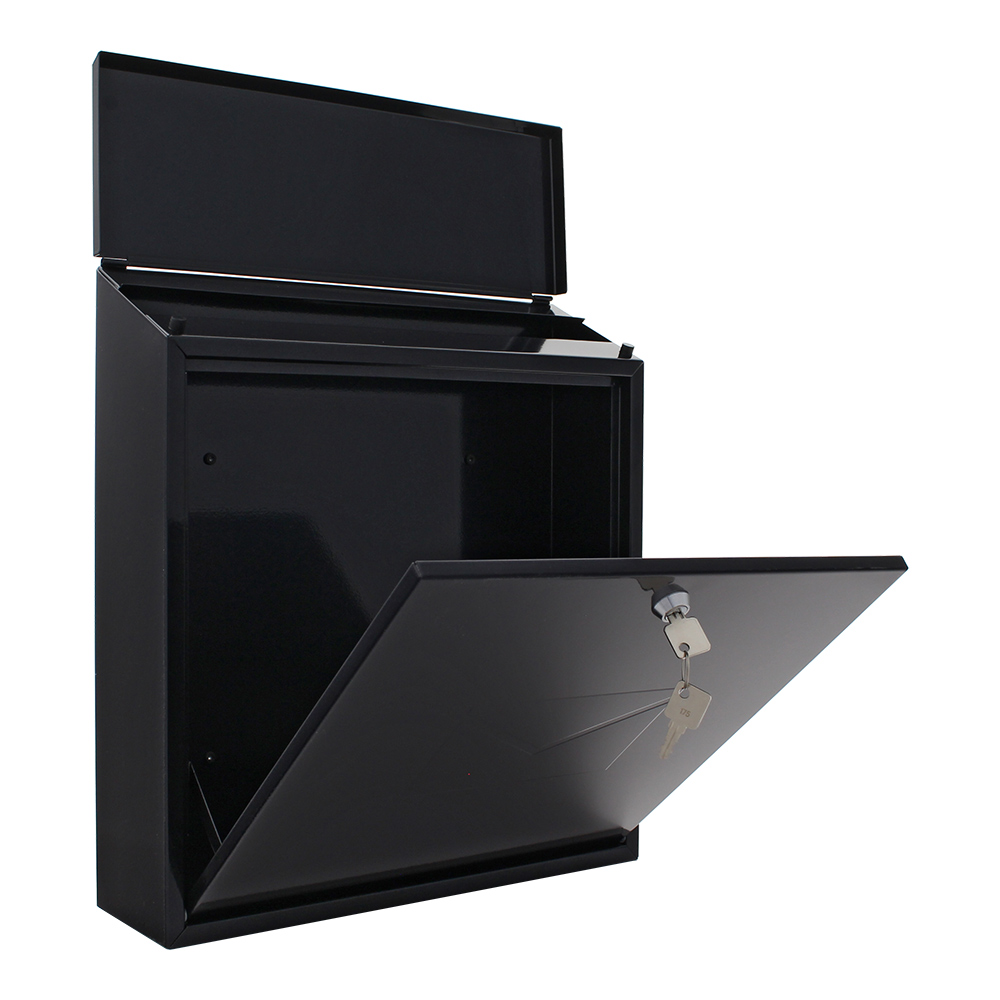 rottner-briefkasten-62108-firenze-anthrazit-t03426_offen Rottner Briefkasten Firenze schwarzgrau