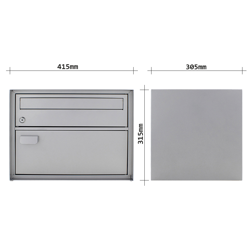 rottner-briefkasten-edelweiss-silber-t04642_abmessungen Rottner Paketbriefkasten Edelweiss silber