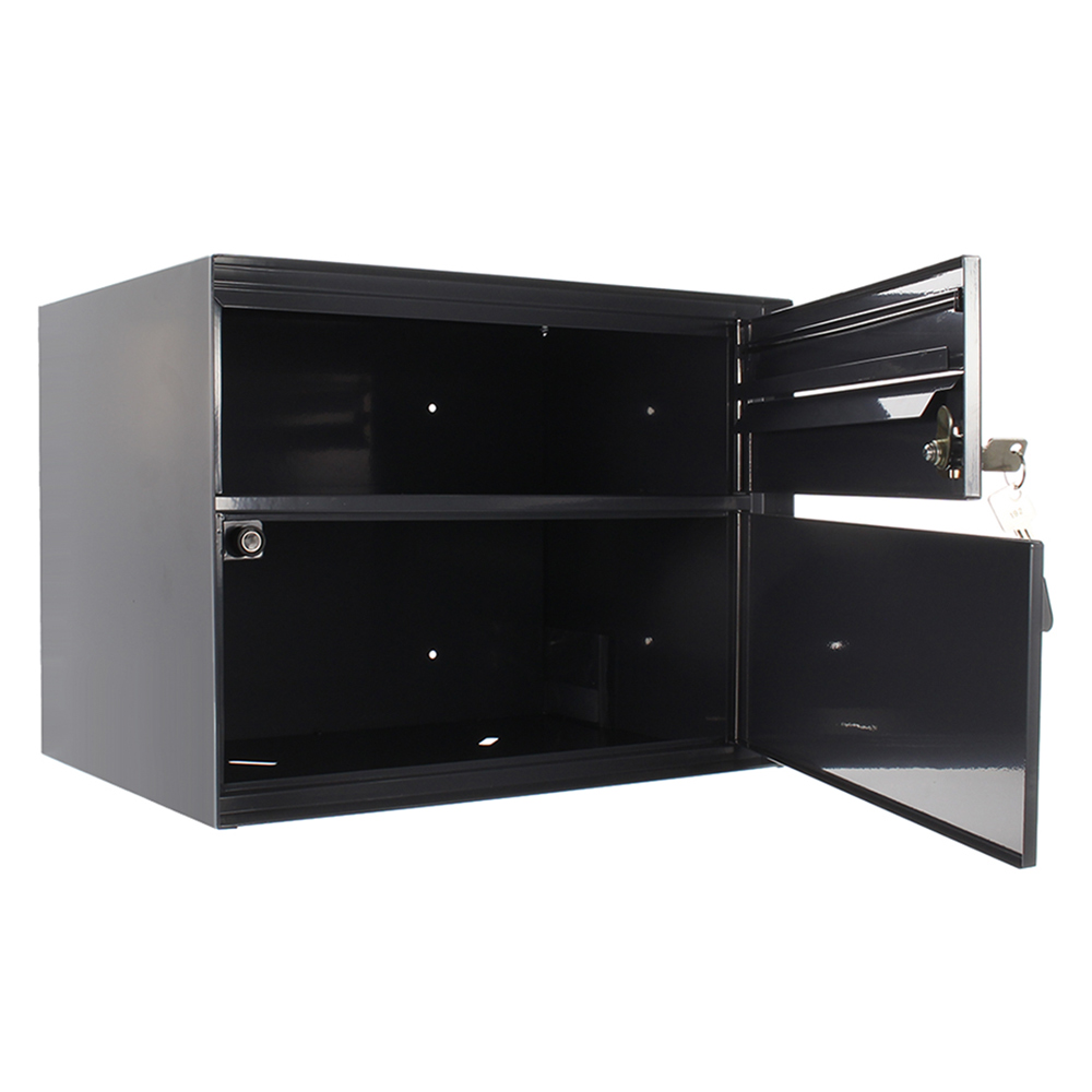 rottner-briefkasten-enzian-anthrazit-t04643_offen Rottner Paketbriefkasten Enzian grau