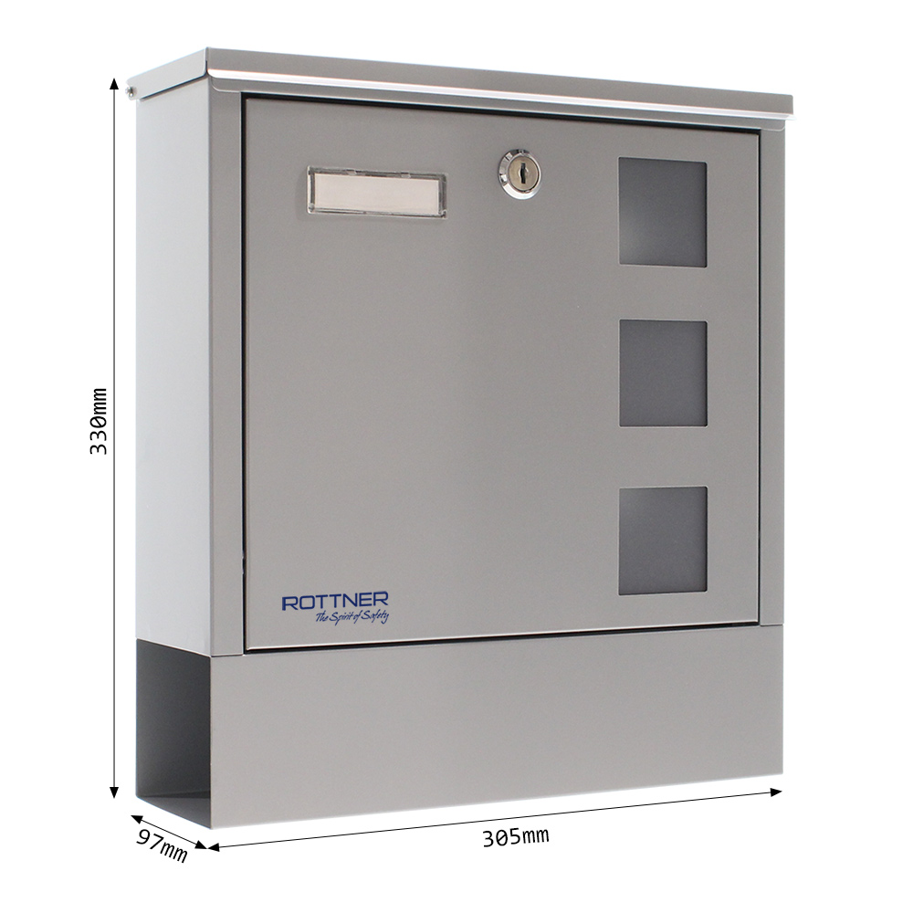 rottner-briefkasten-lago-silver-t06332_abmessungen_neu Rottner Briefkasten Lago Silver