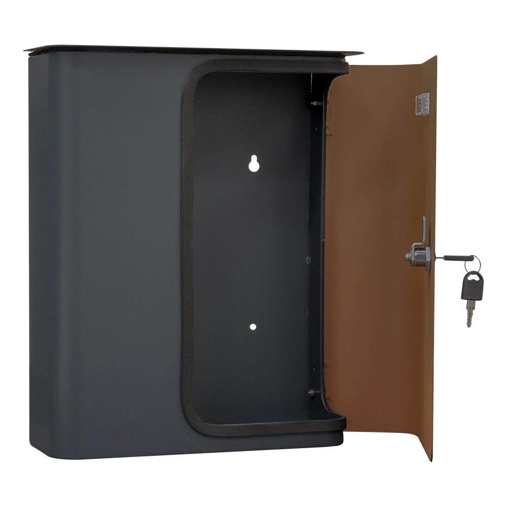 rottner-briefkasten-splashy-korpus-anthrazit-tuer-holzoptik-s00316_offen_1 Rottner Briefkasten Splashy anthrazit Holzoptik