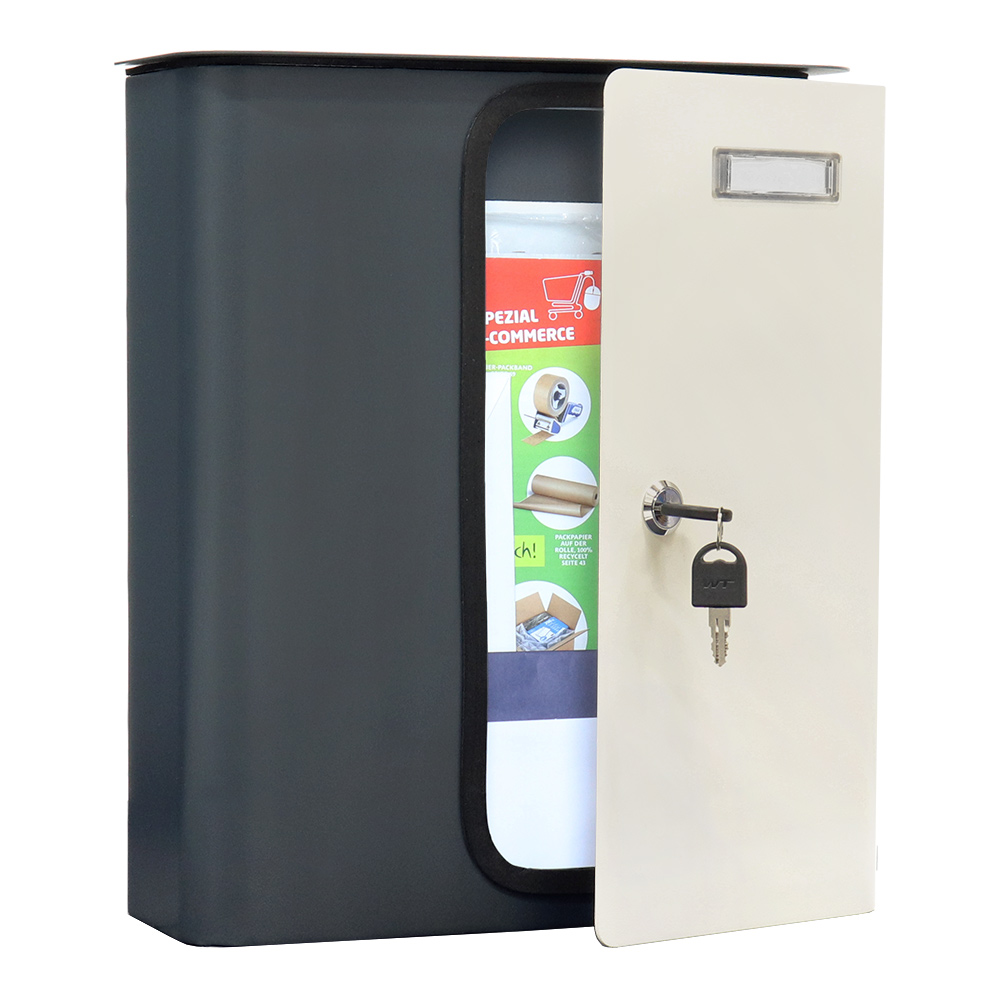 rottner-briefkasten-splashy-korpus-anthrazit-tuer-weiss-s00312_inhalt Rottner Briefkasten Splashy  anthrazit  weiß