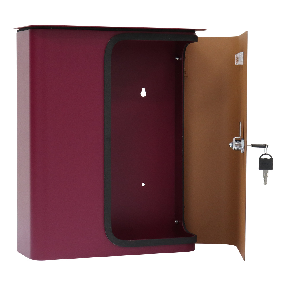 rottner-briefkasten-splashy-korpus-berry-tuer-holzoptik-s00328_offen_1 Rottner Briefkasten Splashy Korpus berry Tür Holzoptik