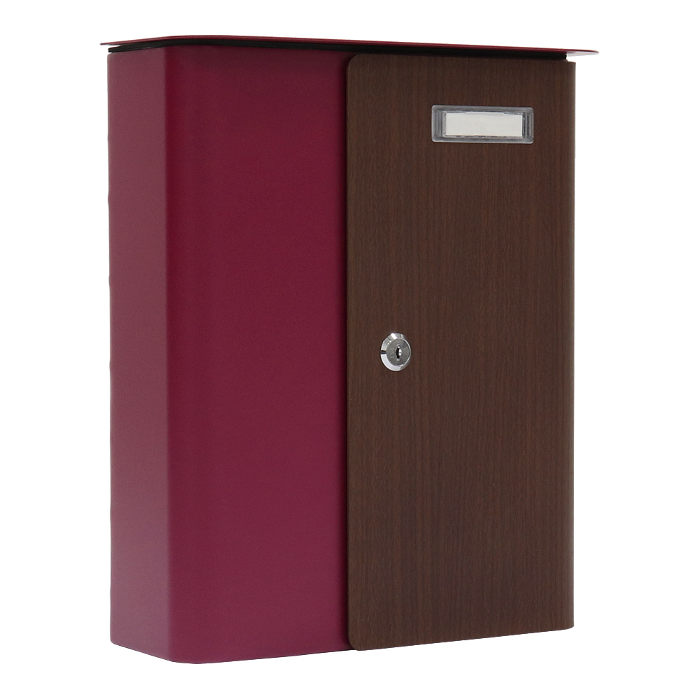 rottner-briefkasten-splashy-korpus-berry-tuer-holzoptik-s00328_vs Rottner Briefkasten Splashy Korpus berry Tür Holzoptik