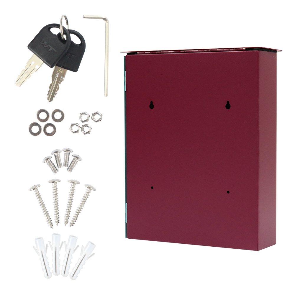 rottner-briefkasten-splashy-korpus-berry-tuer-tuerkis-s00327_zubehoer Rottner Briefkasten Splashy berry türkis