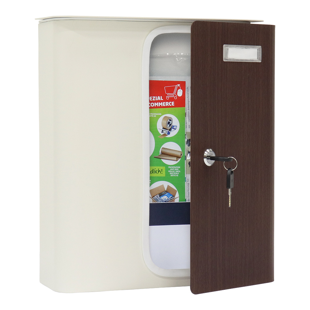 rottner-briefkasten-splashy-korpus-weiss-tuer-holzoptik-s00322_inhalt Rottner Briefkasten Splashy weiß Holzoptik