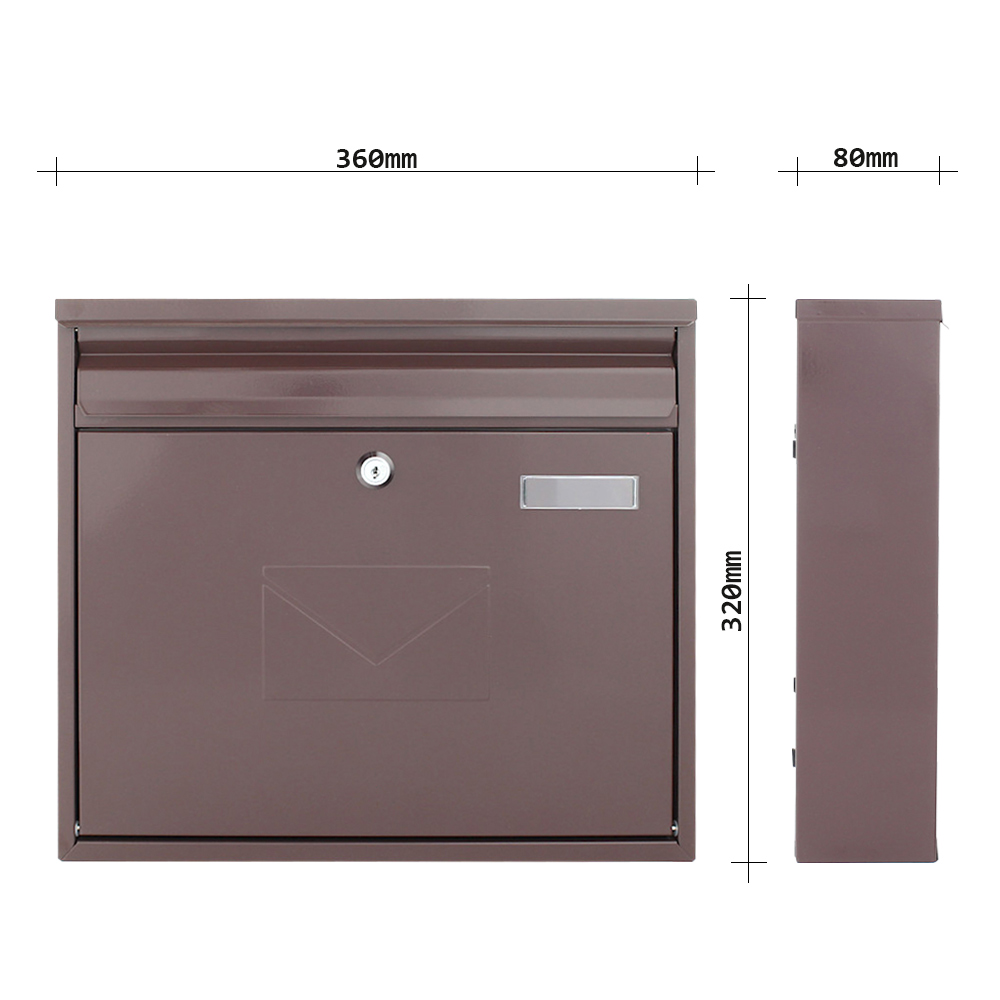 rottner-briefkasten-teramo-brown-t04771_abmessungen Rottner Briefkasten Teramo braun