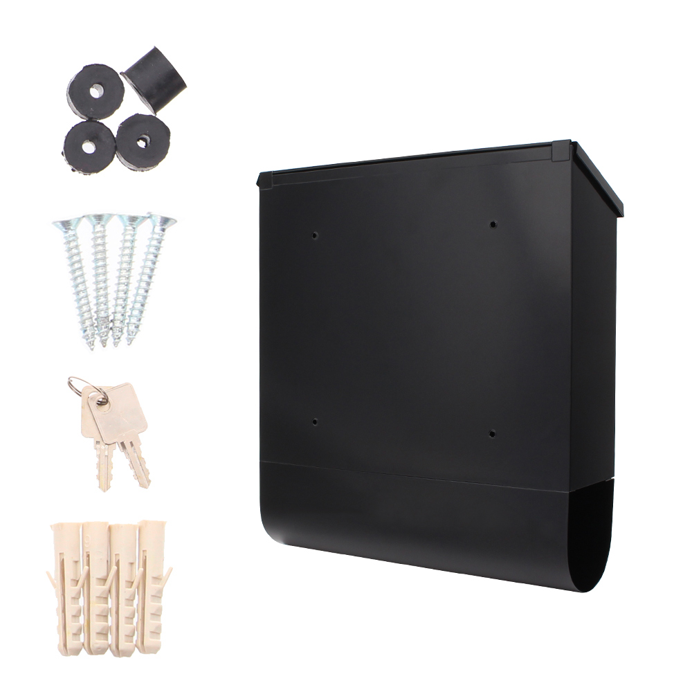 rottner-briefkasten-villa-spezial-118908-anthrazit-t03958_zubehoer Rottner Briefkasten Villa Spezial Set schwarzgrau