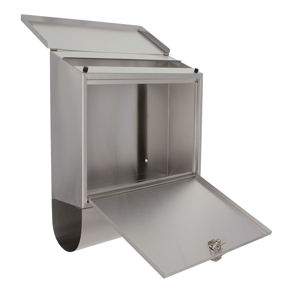 rottner-briefkasten-villa-spezial-edelstahl-118907-t03898_offen Rottner Edelstahl Briefkasten Villa Spezial Set