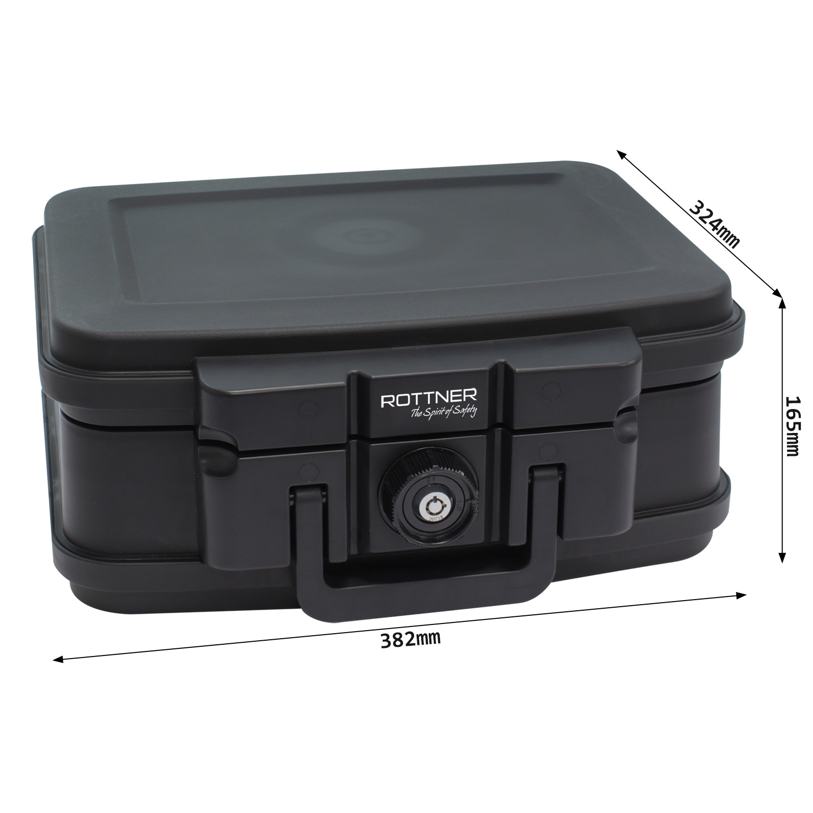 rottner-feuerschutzkassette-fire-data-box-1-t06351_abmessungen1 Rottner Feuerschutzkassette FIRE DATA BOX 1 schwarz