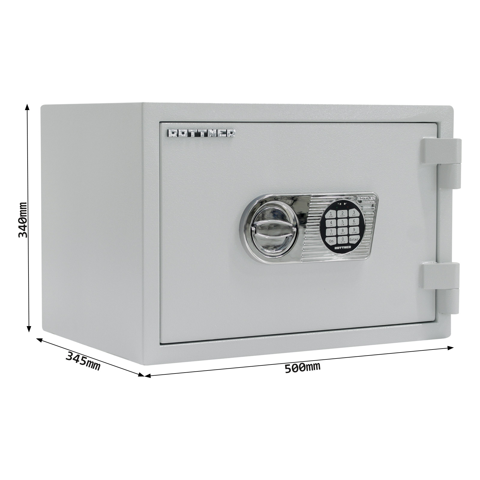 rottner-feuersicherer-wertschutzschrank-opal-fire-opd-35-elektronikschloss-premium-t05622_abmessungen Rottner Wertschutzschrank EN1 Opal Fire OPD-35 Elektronikschloss lichtgrau