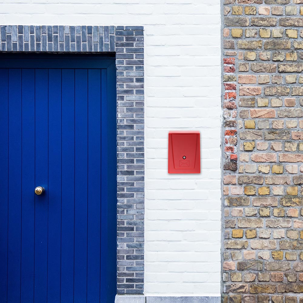 rottner-kunststoff-briefkasten-posta-schwarz-rot-t06255_anwenderbild Rottner Kunststoff Briefkasten Posta schwarz rot