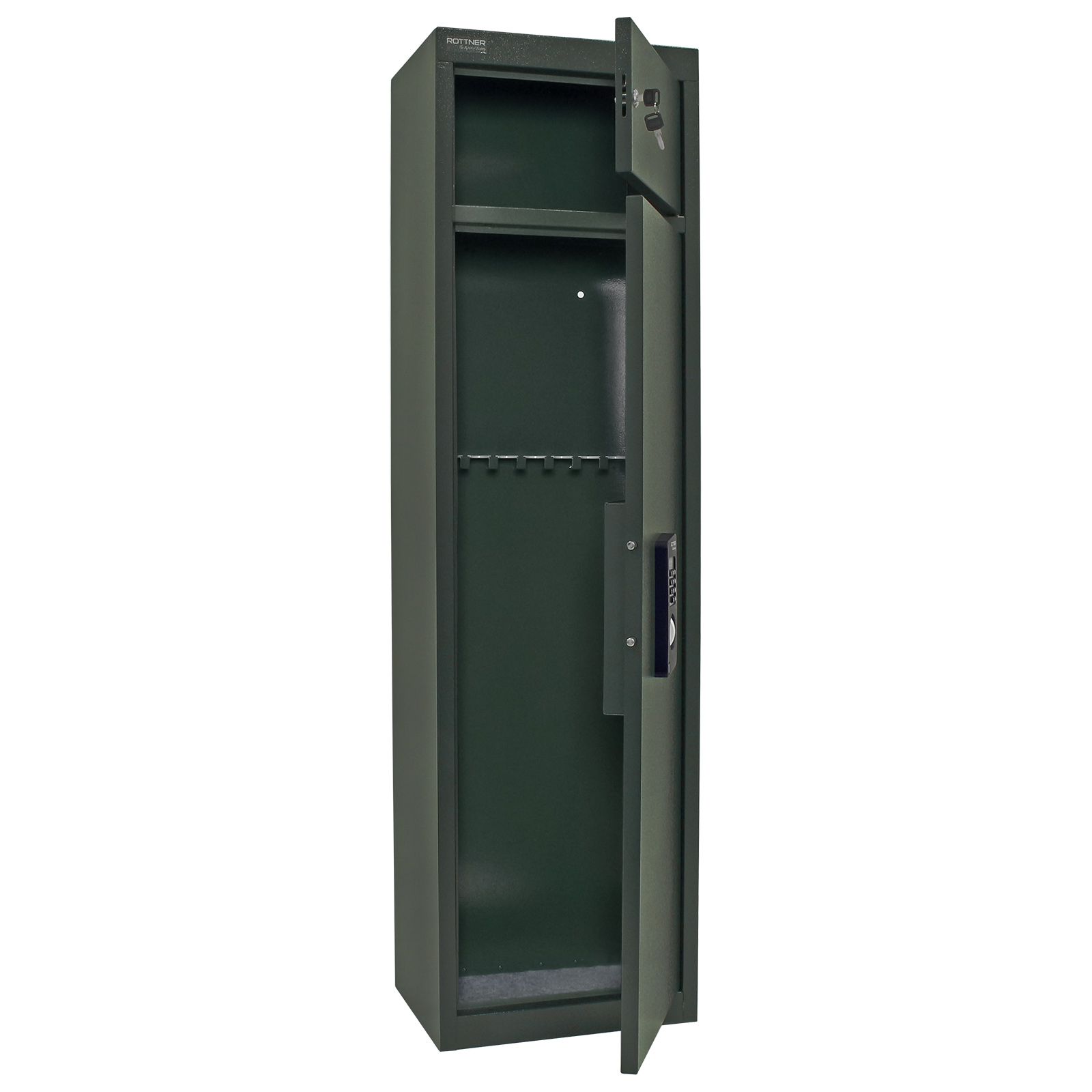 rottner-munitionsschrank-waffenschrank-utah-8-el-gruen-t06387_offen Rottner Munitionsschrank Waffenschrank Utah 8 Elektronikschloss grün