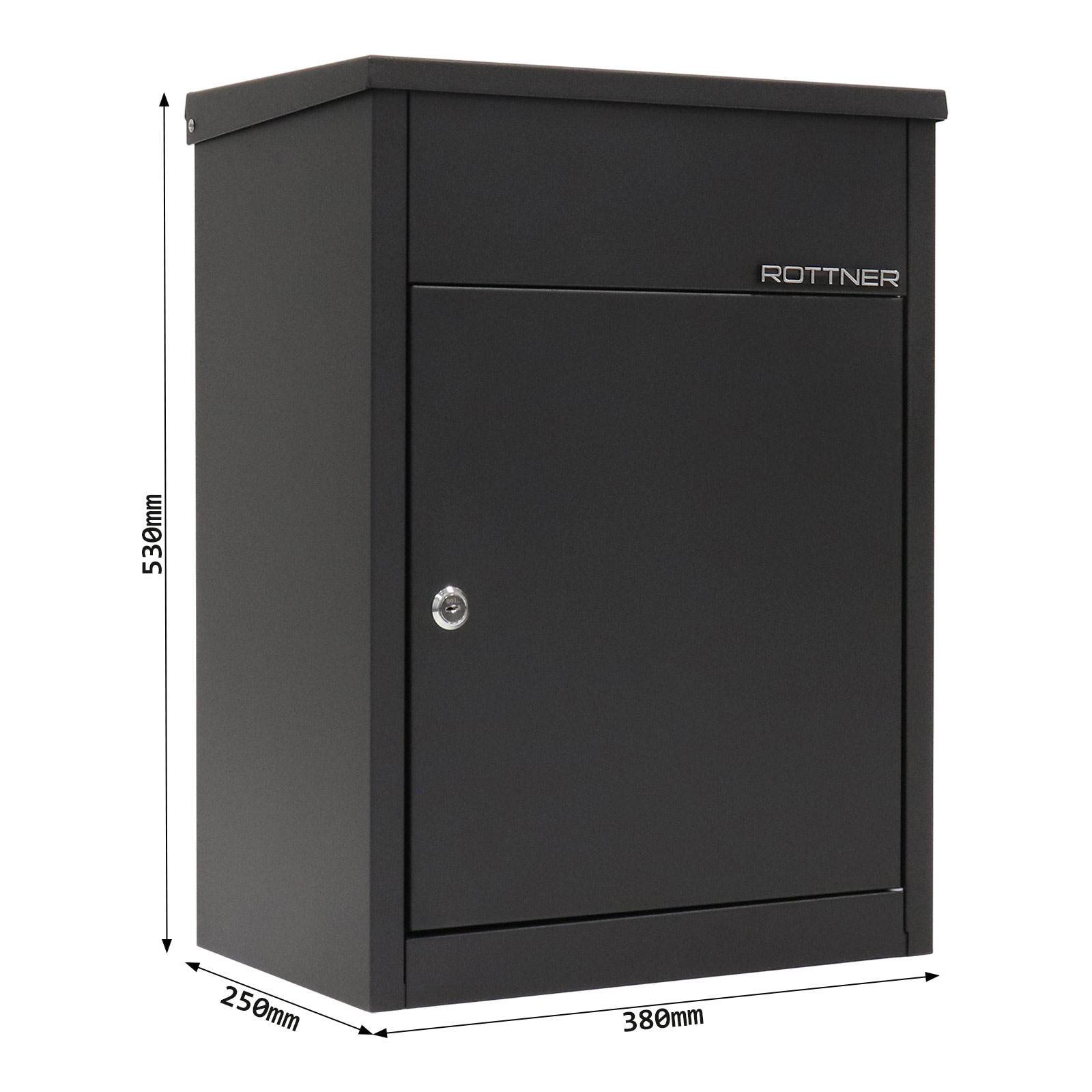 rottner-paketbriefkasten-parcel-keeper-500-schwarz-v2-t05967_abmessungen Rottner Paketbriefkasten Parcel Keeper 500 schwarz