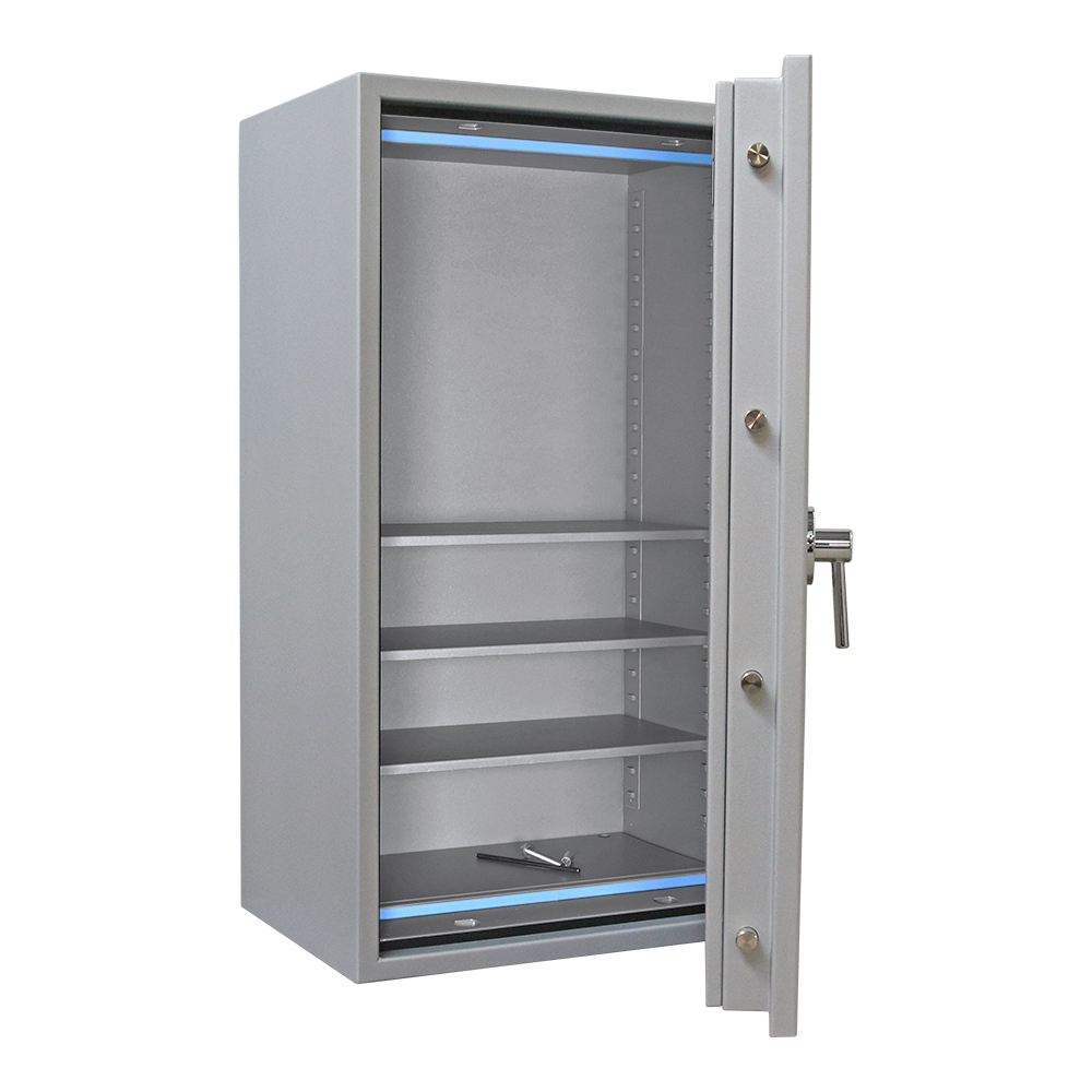 rottner-papiersicherungsschrank-superpaper-120-premium-el-t04976_offen Rottner Papiersicherungsschrank EN1 Super Paper 120 Premium Elektronikschloss weißaluminium