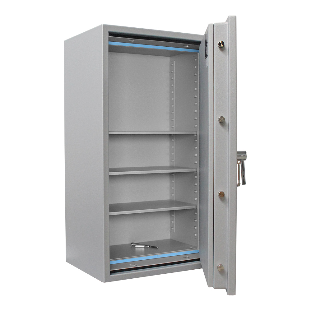 rottner-papiersicherungsschrank-superpaper-120-premium-t04975_offen Rottner Papiersicherungsschrank EN1 Super Paper 120 Premium Doppelbartschloss weißaluminium