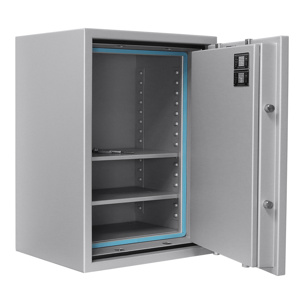 rottner-papiersicherungsschrank-superpaper-80-premium-el-t04973_offen Rottner Papiersicherungsschrank EN1 SuperPaper 80 Premium Elektronikschloss weißaluminium