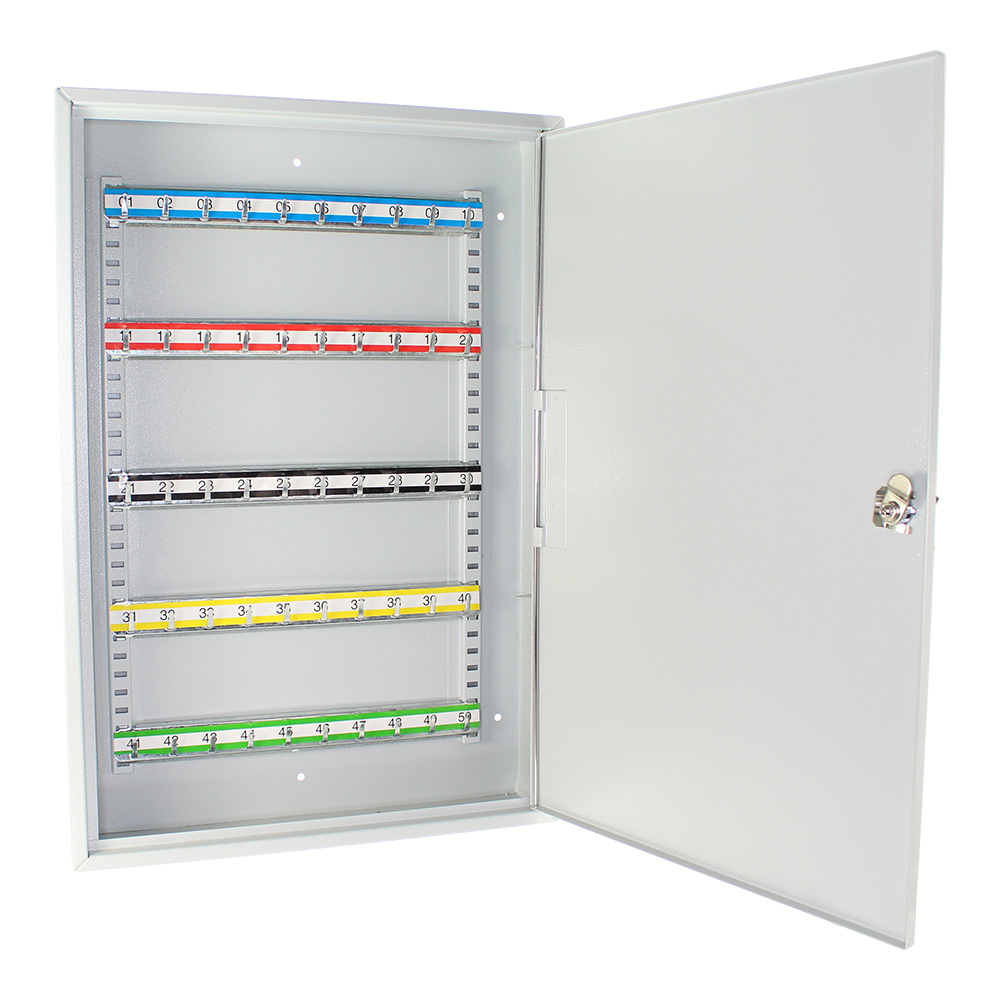 rottner-s50-schluesselschrank-t01530-dinrechts_offen Rottner Schlüsselschrank eintürig S 50 Zylinderschloss