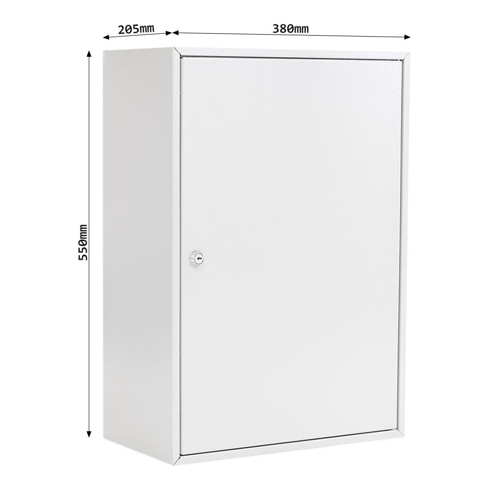 rottner-schluesselschrank-eintuerig-s-250-zylinderschloss-grau-s00335_abmessungen Rottner Schlüsselschrank eintürig S 250 Zylinderschloss grau