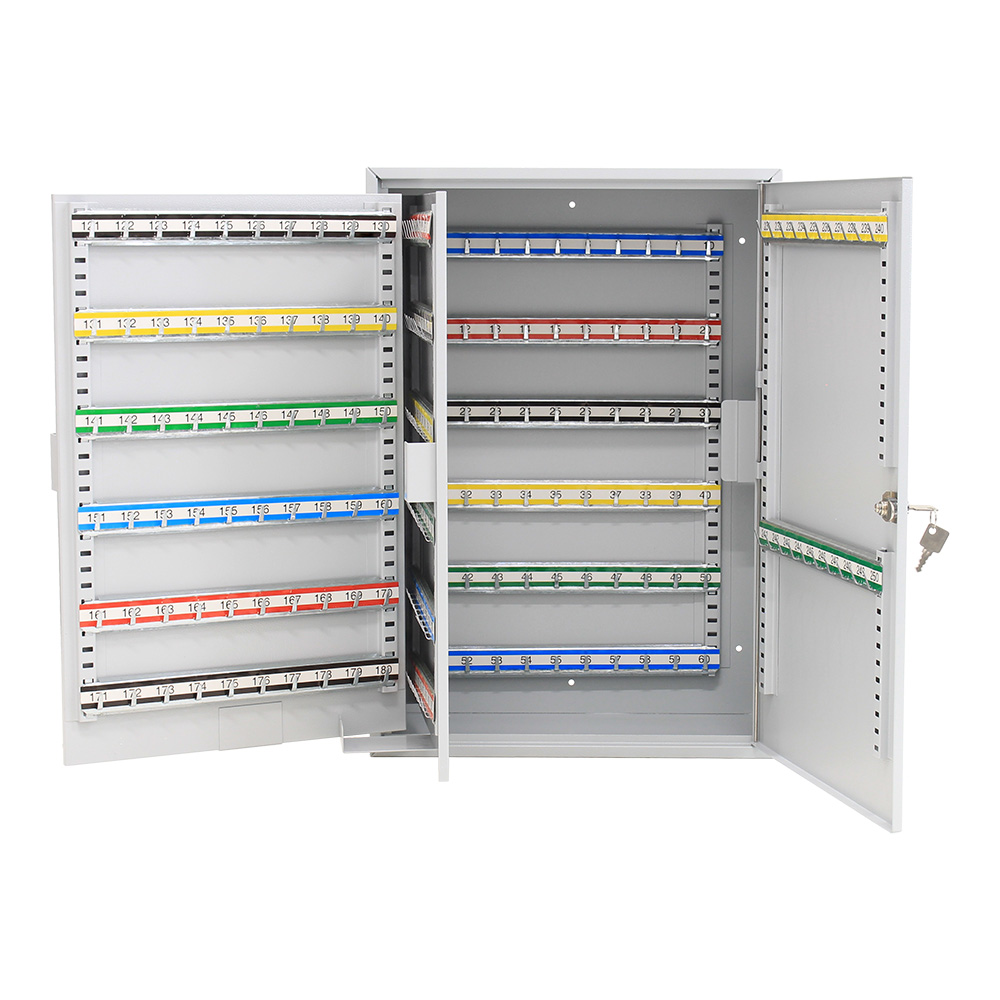 rottner-schluesselschrank-eintuerig-s-250-zylinderschloss-grau-s00335_offen Rottner Schlüsselschrank eintürig S 250 Zylinderschloss grau