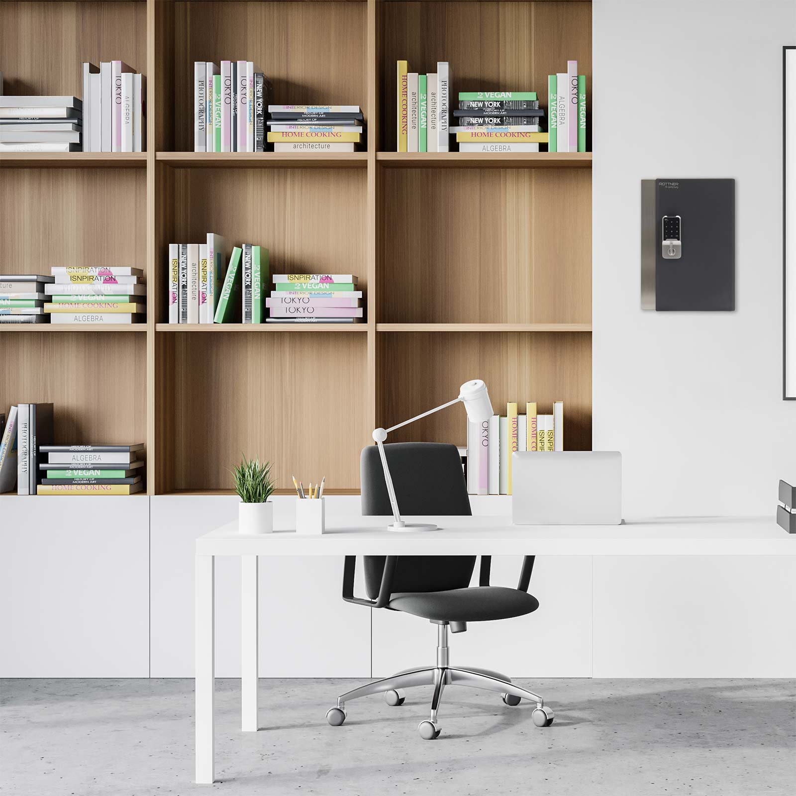 rottner-schluesselschrank-key-home-68-el-anthrazit-t06221_anwenderbild Rottner Schlüsselschrank Key Home 68 Elektronikschloss anthrazit