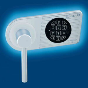 Rottner Stahlbüroschrank Kanzlei SB 150 Elektronikschloss Premium weißaluminium