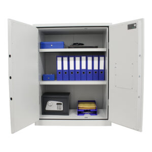 Rottner Stahlbüroschrank Office 2 Premium Doppelbartschloss lichtgrau