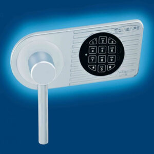 Rottner Stahlbüroschrank Residenz DS 80 Elektronikschloss Premium weißaluminium