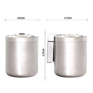 Rottner Wandaschenbecher Edelstahl