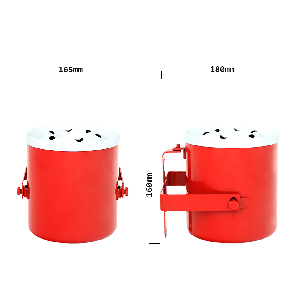 rottner-wandaschenbecher-giant-t05982_abmessungen Rottner Wandaschenbecher Giant rot