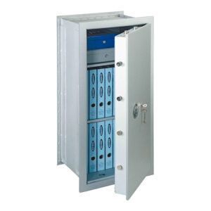 Rottner Wandtresor EN1 Stone GSE 100 Premium Doppelbartschloss weißaluminium