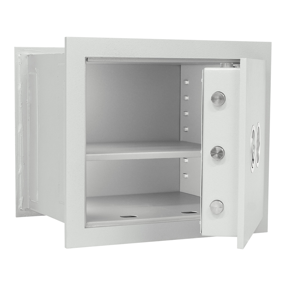 rottner-wandtresor-stone-se-45-premium-el-t04940_offen Rottner Wandtresor EN1 Stone SE 45 Premium Elektronikschloss weißaluminium