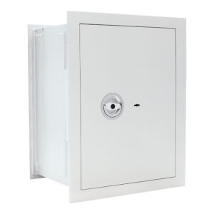 Rottner Wandtresor EN1 Stone SE 65 Premium Doppelbartschloss weißaluminium