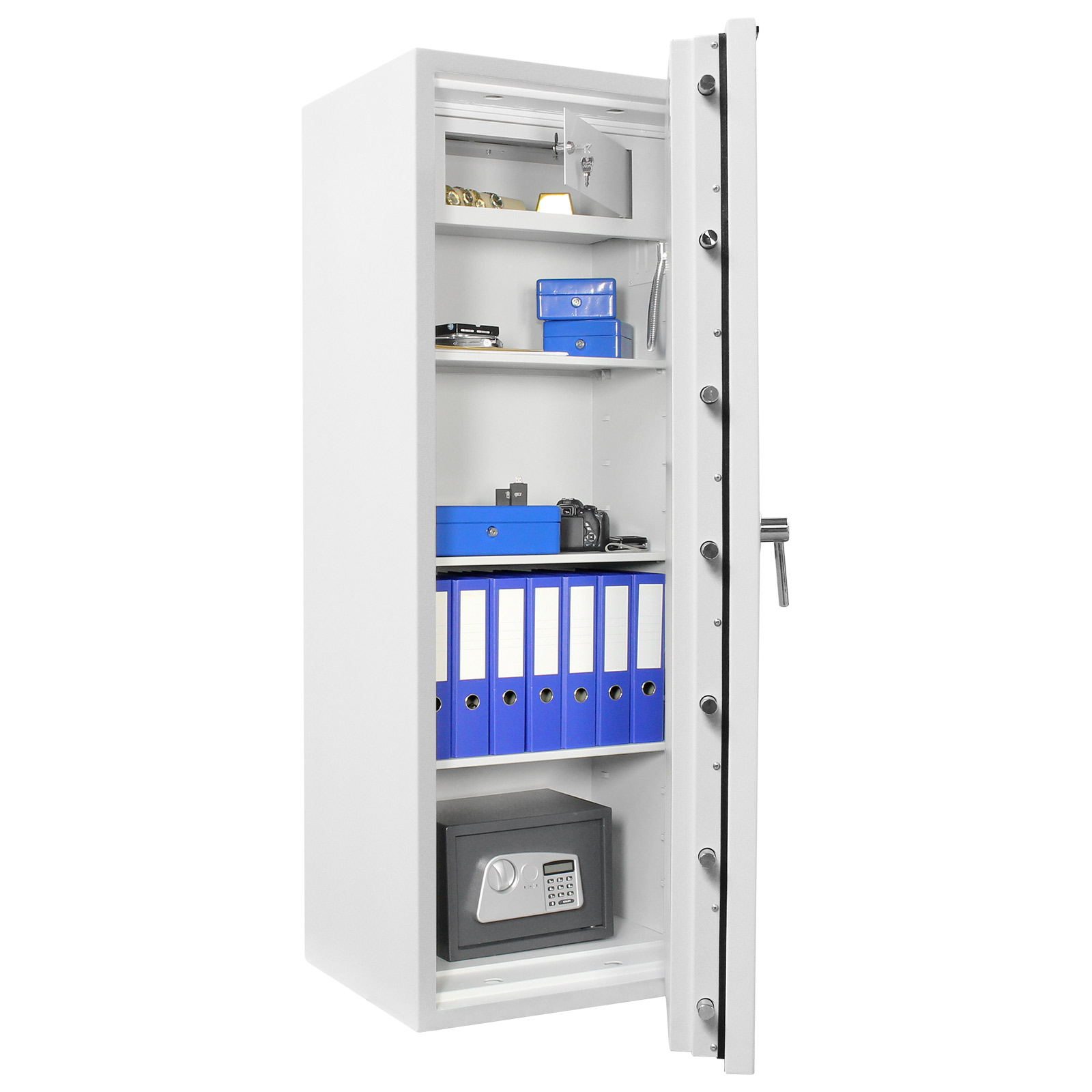 rottner-wertschutzschrank-diamant-super-fire-premium-do160-elektronikschloss-t05942_inhalt2 Rottner Wertschutzschrank EN3 Diamant Super Fire Premium DO160 Elektronikschloss lichtgrau