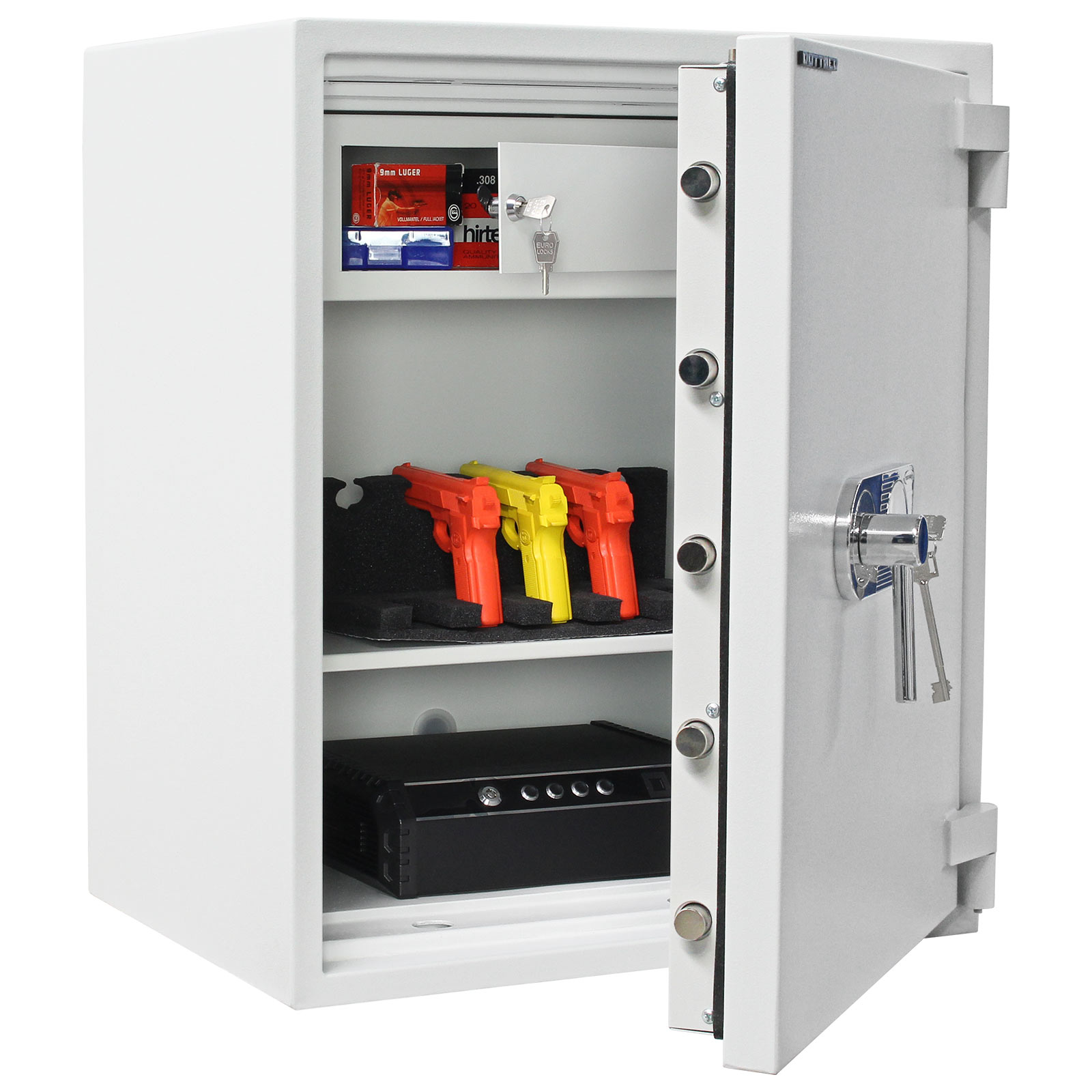 rottner-wertschutzschrank-en2-diamant-fire-premium-po80-db-t05914_inhalt-w Rottner Wertschutzschrank EN2 Diamant Fire Premium PO80 Doppelbartschloss grau