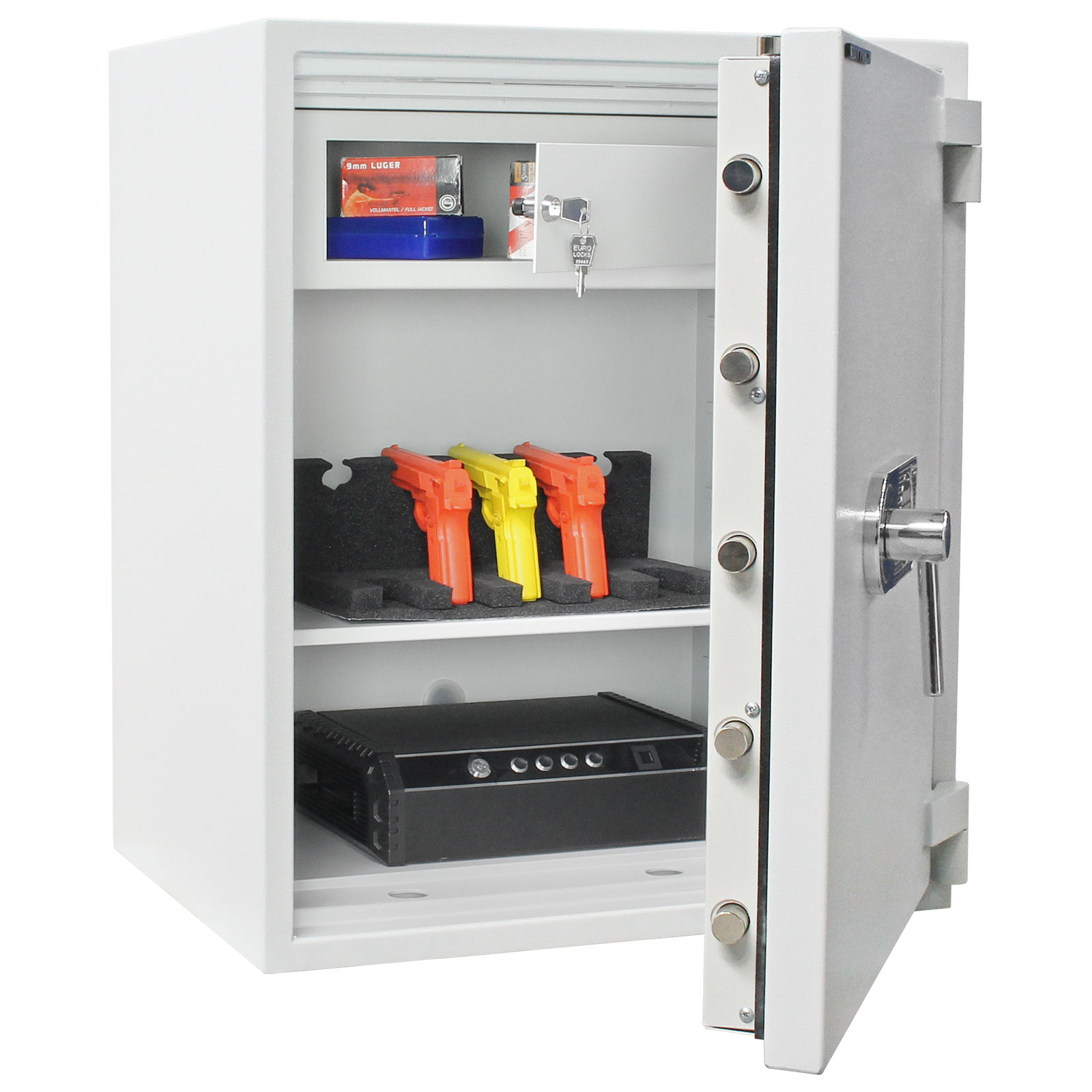 rottner-wertschutzschrank-en2-diamant-fire-premium-po80-el-t05915_inhalt-w Rottner Wertschutzschrank EN2 Diamant Fire PO80 Elektronikschloss lichtgrau