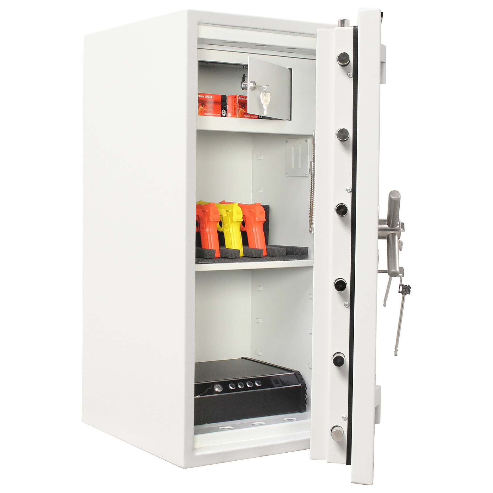 rottner-wertschutzschrank-projekt-100-fire-premium-doppelbartschloss-t05949_inhalt_w Rottner Wertschutzschrank EN4 Projekt 100 Fire Premium Doppelbartschloss lichtgrau