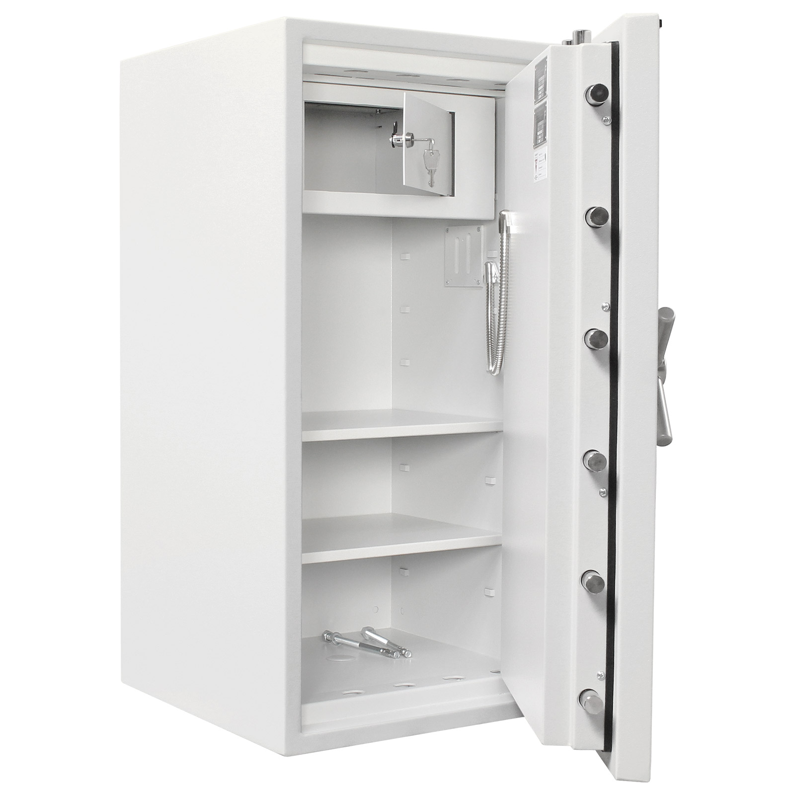 rottner-wertschutzschrank-projekt-fire-premium-100-it-el-en4-t05950_offen Rottner Wertschutzschrank EN4 Projekt 100 Fire Premium Elektronikschloss lichtgrau