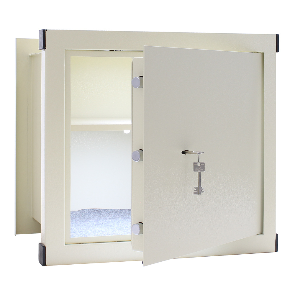 rottner-wno45-wandtresor-t02480_offen Rottner Wandtresor HIT 2000 WNO 45 Doppelbartschloss weiß