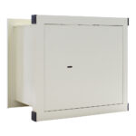 Rottner Wandtresor EN1 Stone GSE 150 Premium Doppelbartschloss weißaluminium