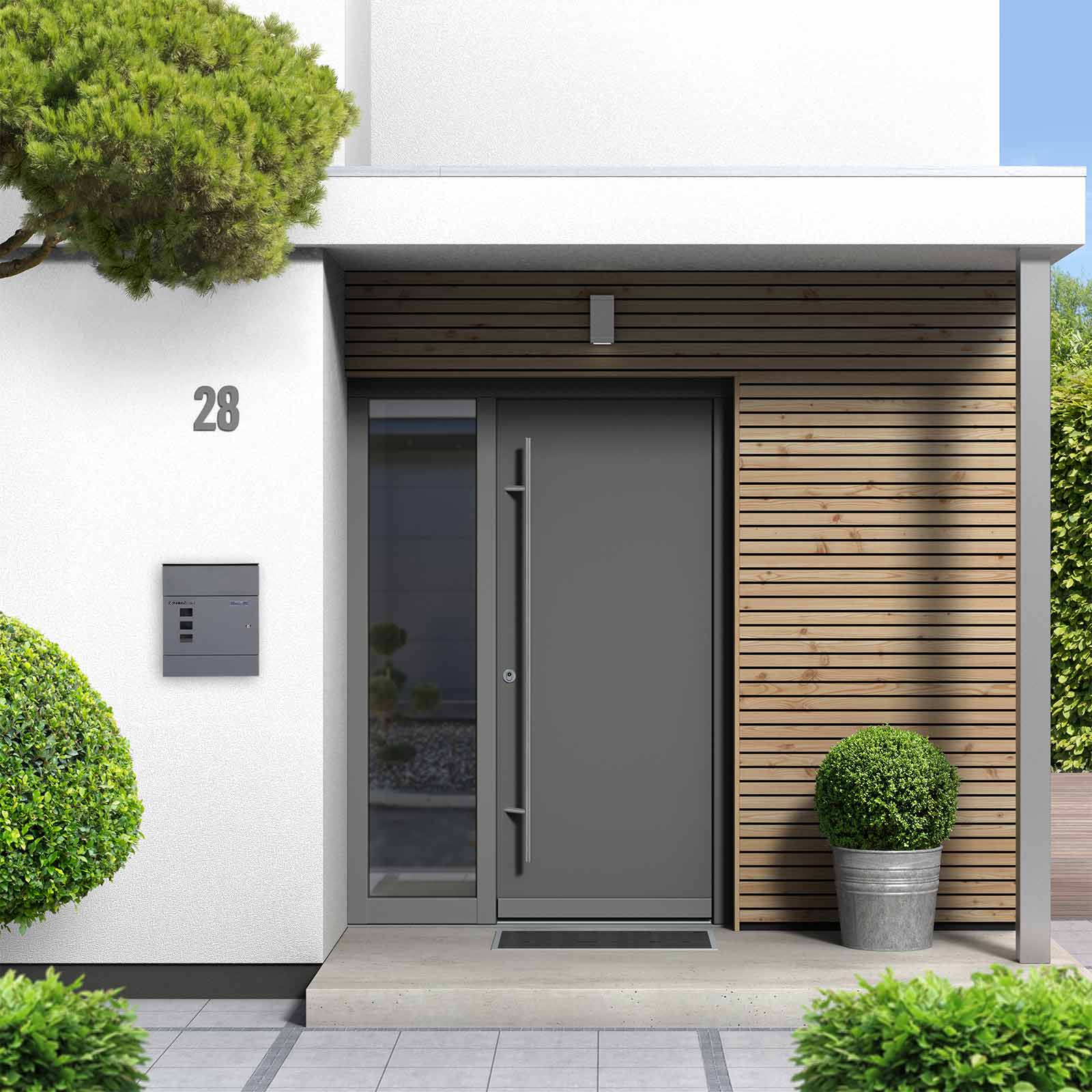 rottner-briefkasten-globe-anthrazit-v2-t06340_anwenderbild Rottner Briefkasten Globe anthrazit