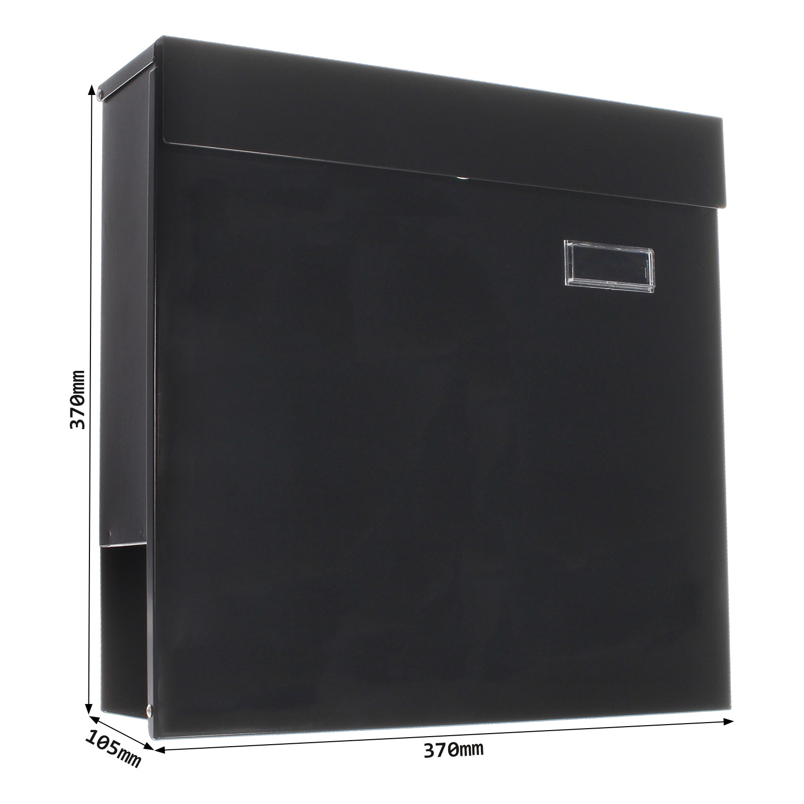 rottner-briefkasten-kensigton-schwarz-t05742_abmessungen1 Rottner Briefkasten Kensington schwarz