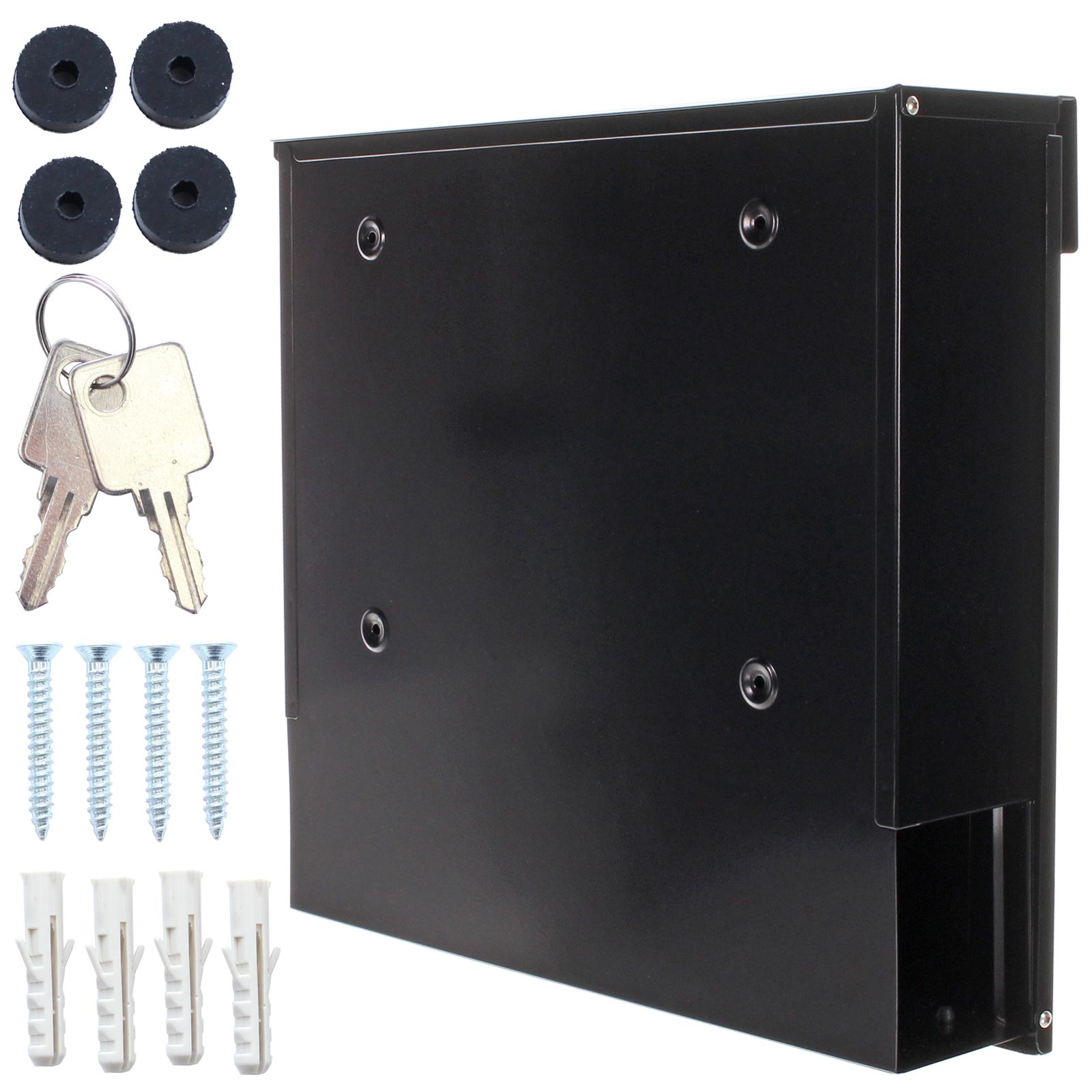 rottner-briefkasten-kensigton-schwarz-t05742_zubehoer1 Rottner Briefkasten Kensington schwarz